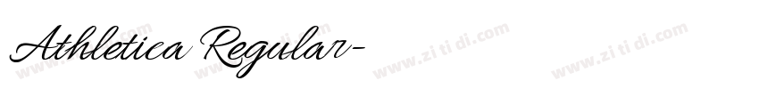 Athletica Regular字体转换 Athletica Regular字体转换